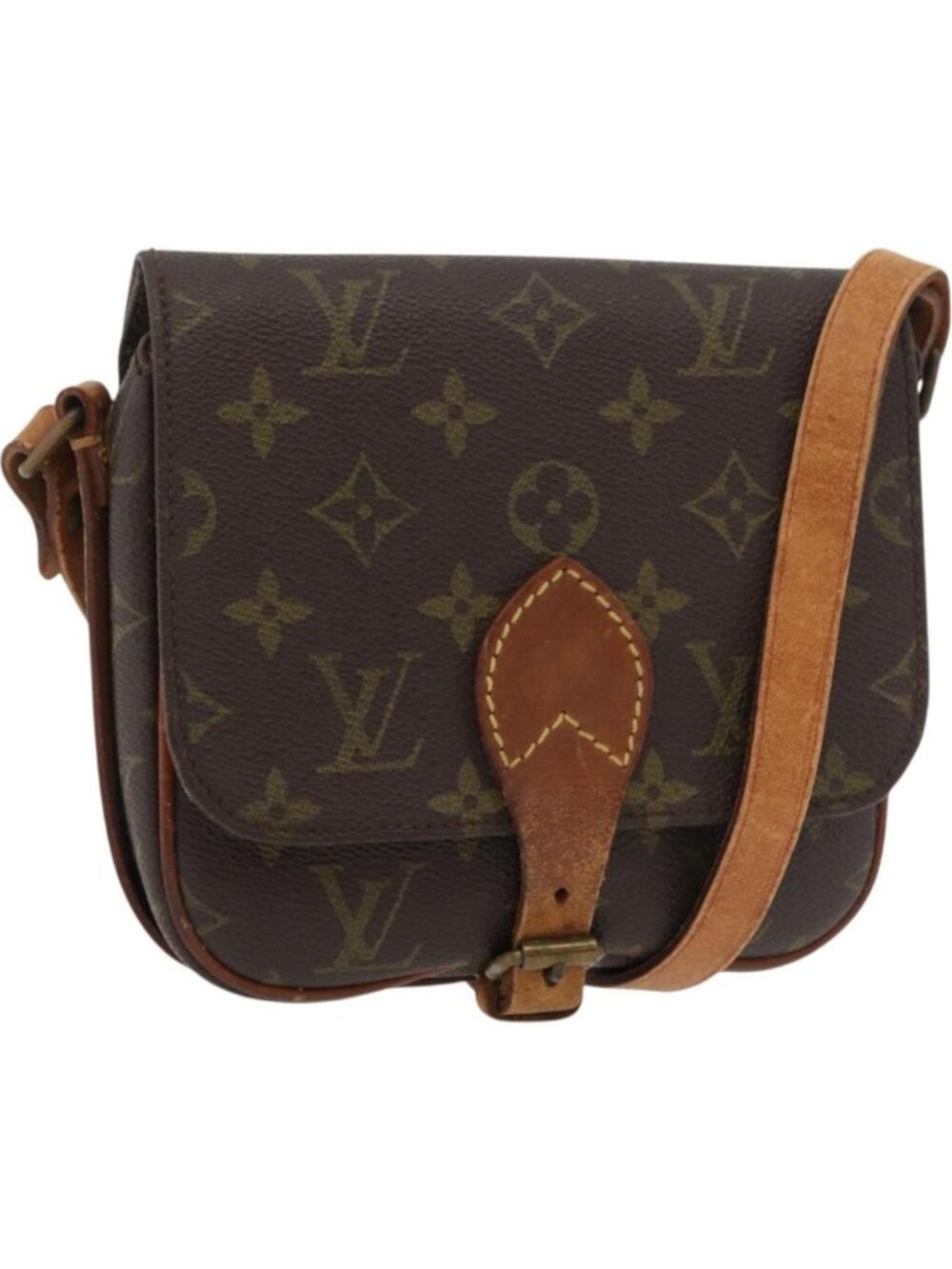 LOUIS VUITTON Monogram Cartouchiere PM Shoulder Bag M51254